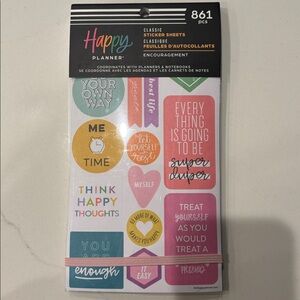 Happy Planner Brand New ENCOURAGEMENT 
Sticker Book - 861 pieces